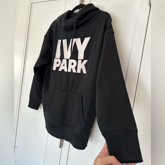 SOLD! IVY PARK Black hoodie Essential Logo Cotton New Without Tag Size S - Picture 11 of 15